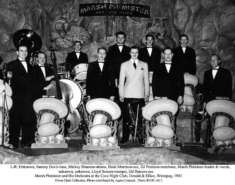 Marsh Phimister and His
                              Orchestra at The Cave 1942